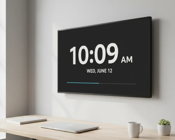 办公室壁挂时钟屏幕设置