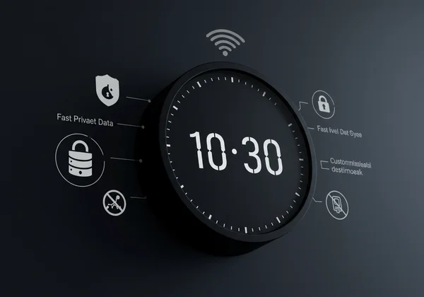 Antara muka jam dalam talian TimeScreen yang peribadi dan boleh disesuaikan